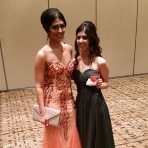 Orange mermaid dress